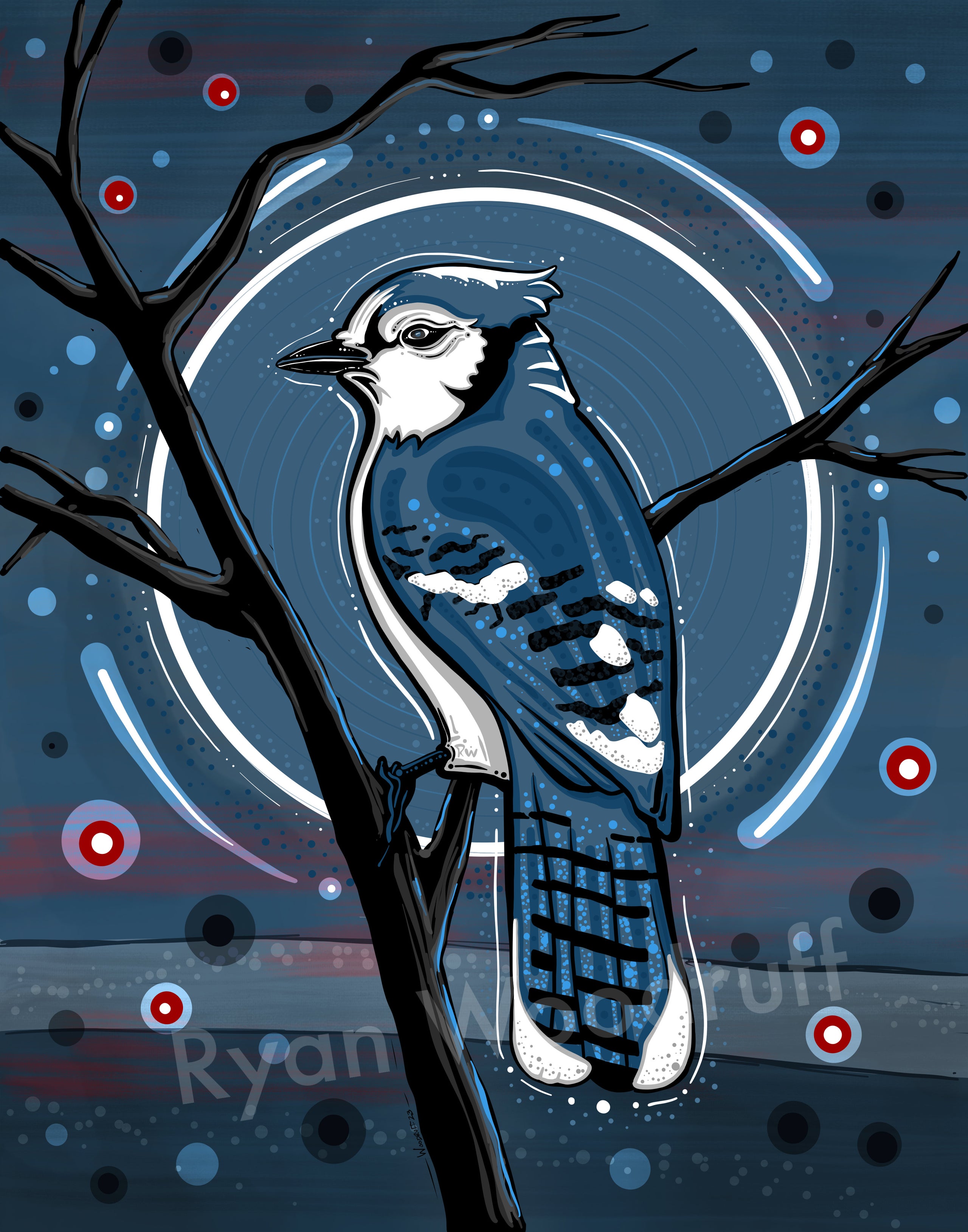 Blue Jay 2.0 | Ryan Woodruff Ojibwe Artist