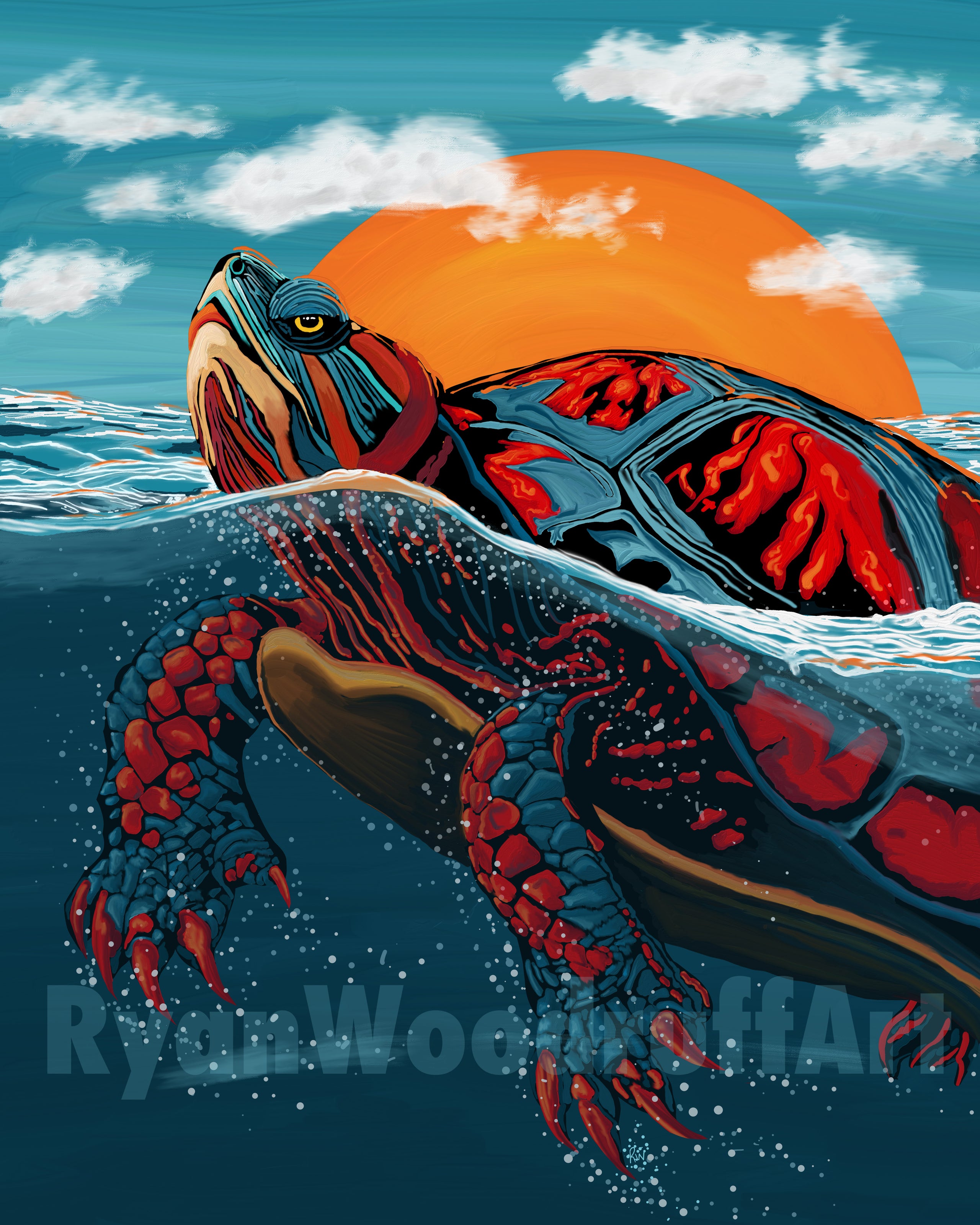 Manitouwabing Turtle | Ryan Woodruff Ojibwe Artist